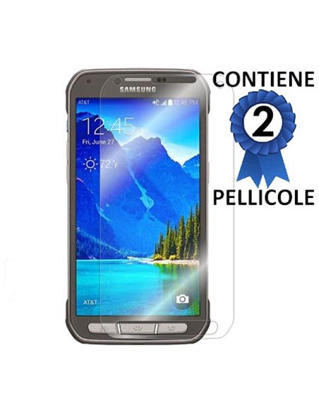 PELLICOLA PROTEGGI DISPLAY per SAMSUNG G870 GALAXY S5 ACTIVE CONFEZIONE 2 PEZZI