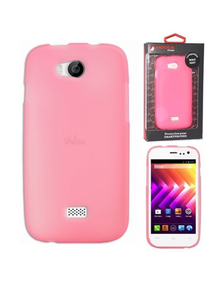 CUSTODIA GEL TPU SILICONE per WIKO IGGY COLORE ROSA ALTA QUALITA' MOCCA BLISTER