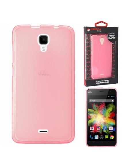 CUSTODIA GEL TPU SILICONE per WIKO BLOOM COLORE ROSA ALTA QUALITA' MOCCA BLISTER