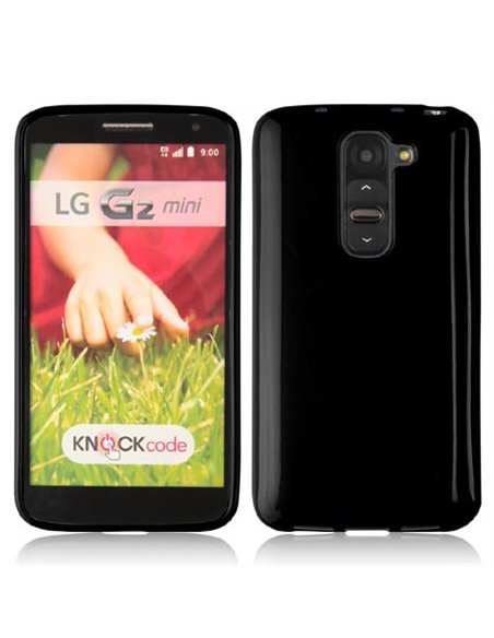 CUSTODIA GEL TPU SILICONE LUCIDA per LG G2 MINI COLORE NERO