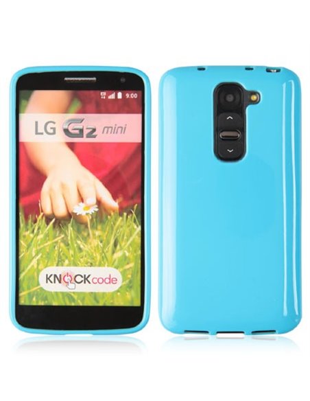 CUSTODIA GEL TPU SILICONE LUCIDA per LG G2 MINI COLORE BLU