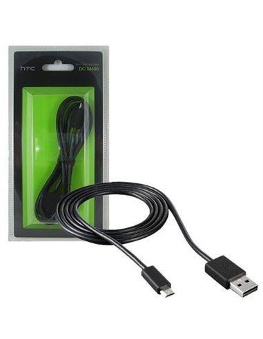 CAVO MICRO USB ORIGINALE HTC DC M400 - SINCRONIZZA E CARICA COLORE NERO BLISTER