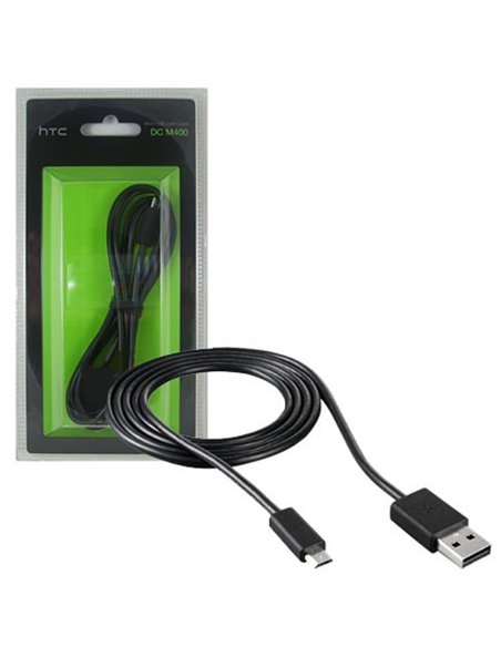 CAVO MICRO USB ORIGINALE HTC DC M400 - SINCRONIZZA E CARICA COLORE NERO BLISTER