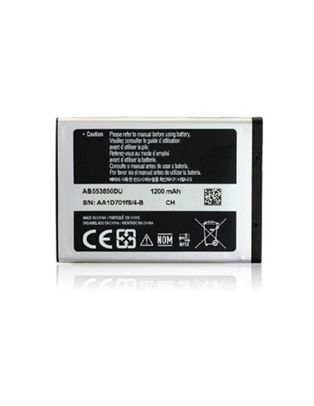 BATTERIA ORIGINALE SAMSUNG per D880 DUOS 1200 mAh LI-ION AB553850DU BULK SEGUE COMPATIBILITA'..