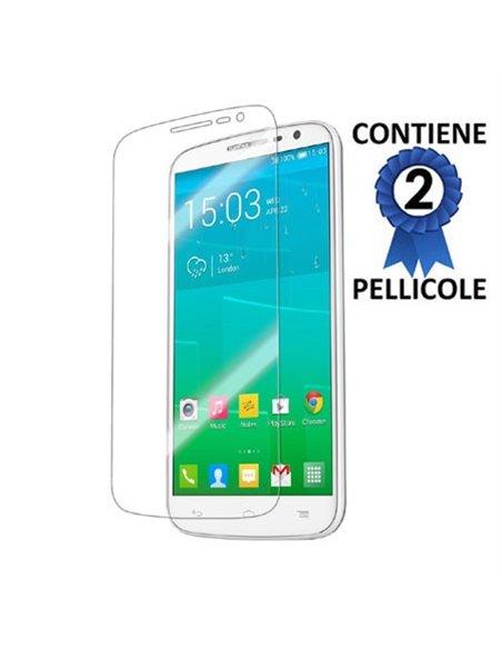 PELLICOLA PROTEGGI DISPLAY per ALCATEL ONE TOUCH POP S9, OT-7050 CONFEZIONE 2 PEZZI