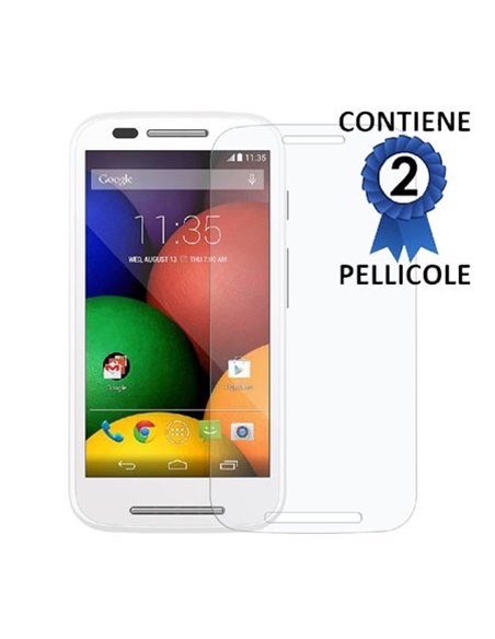 PELLICOLA PROTEGGI DISPLAY per MOTOROLA MOTO E (1Âª generazione) CONFEZIONE 2 PEZZI