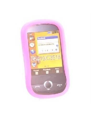 CUSTODIA SILICONE per SAMSUNG C3510 COLORE ROSA