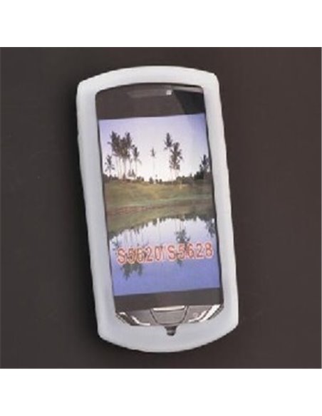 CUSTODIA SILICONE per SAMSUNG S5620 HALLEY EVO COLORE BIANCO