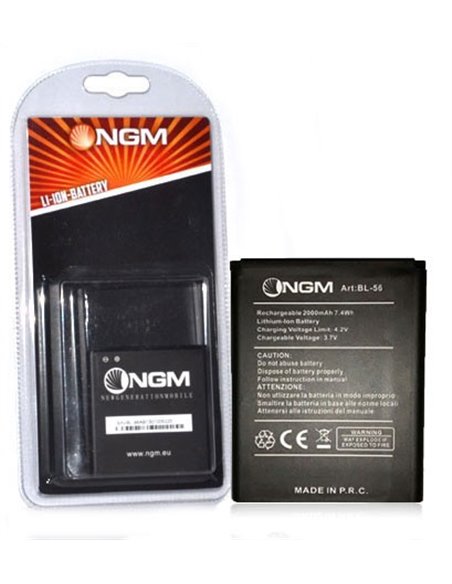 BATTERIA ORIGINALE NGM BL-56 per DYNAMIC RACING GP 2000 mAh LI-ION BLISTER