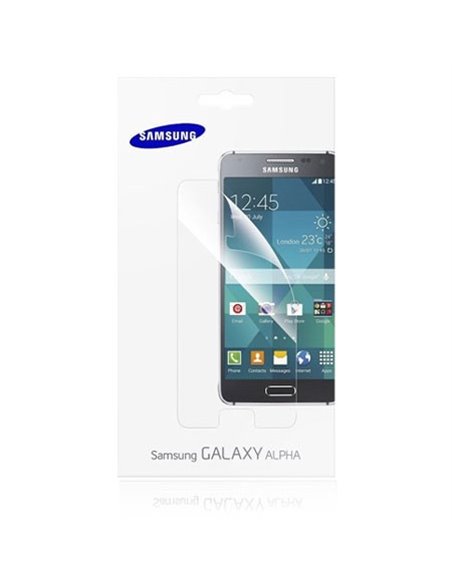 PELLICOLA PROTEGGI DISPLAY ORIGINALE SAMSUNG per G850 GALAXY ALPHA CONFEZIONE 2 PEZZI ET-FG850CTEGWW BLISTER