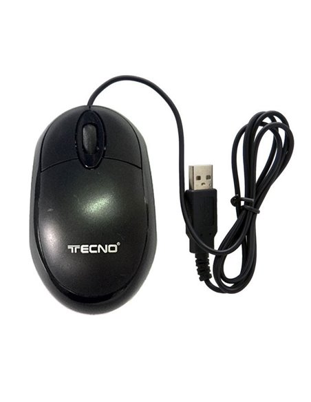 MOUSE OTTICO USB DA 800 DPI TC-11 COLORE NERO TECNO