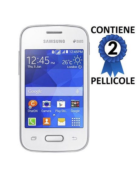 PELLICOLA PROTEGGI DISPLAY per SAMSUNG G110 GALAXY POCKET 2 CONFEZIONE 2 PEZZI