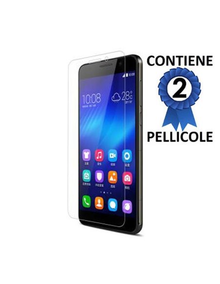 PELLICOLA PROTEGGI DISPLAY per HUAWEI HONOR 6 CONFEZIONE DOPPIA