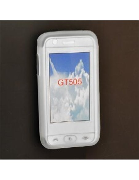 CUSTODIA SILICONE per LG GT505 COLORE BIANCO