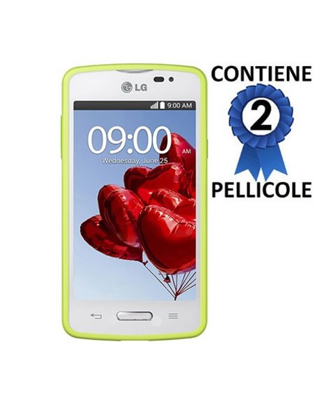 PELLICOLA PROTEGGI DISPLAY per LG L50 D213N CONFEZIONE 2 PEZZI