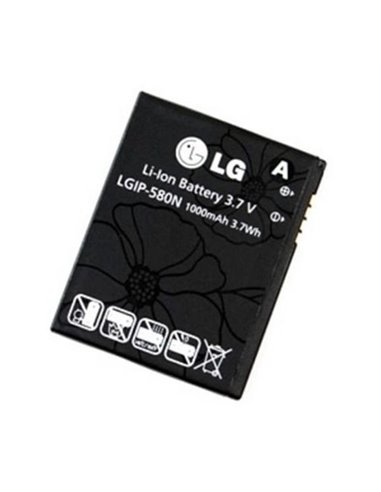 BATTERIA ORIGINALE LG LGIP-580N per GM730 EIGEN, GT500 PUCCINI 1000mAh LI-ION BLISTER SEGUE COMPATIBILITA'..