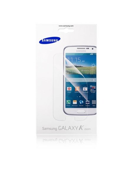 PELLICOLA PROTEGGI DISPLAY ORIGINALE SAMSUNG per C115 GALAXY S5 ZOOM, GALAXY K CONFEZIONE 2 PEZZI ET-FC115CBEGWW BLISTER