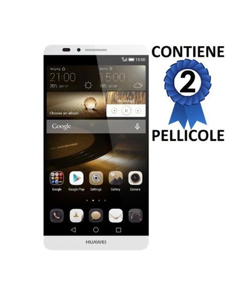 PELLICOLA PROTEGGI DISPLAY per HUAWEI ASCEND MATE 7 CONFEZIONE 2 PEZZI