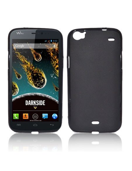 CUSTODIA GEL TPU SILICONE per WIKO DARKSIDE COLORE NERO