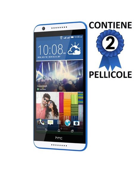 PELLICOLA PROTEGGI DISPLAY per HTC DESIRE 820 CONFEZIONE 2 PEZZI