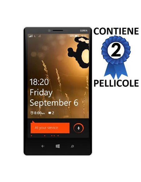 PELLICOLA PROTEGGI DISPLAY per NOKIA LUMIA 1820 CONFEZIONE 2 PEZZI