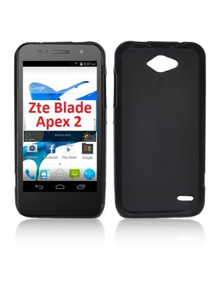 CUSTODIA GEL TPU SILICONE per ZTE BLADE APEX 2 COLORE NERO