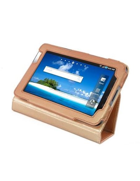 CUSTODIA VERTICALE PELLE SAMSUNG GALAXY TAB P1000 COLORE BRONZO