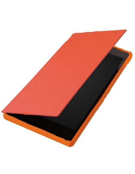 CUSTODIA FLIP ORIZZONTALE ULTRA SLIM per NOKIA LUMIA 630 COLORE ARANCIONE (NO RIMOZIONE COVER)