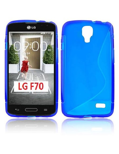 CUSTODIA GEL TPU SILICONE DOUBLE per LG F70 D315 COLORE BLU