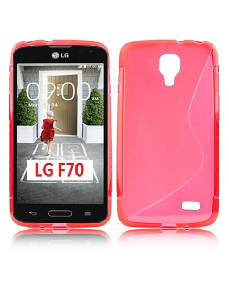 CUSTODIA GEL TPU SILICONE DOUBLE per LG F70 D315 COLORE ROSSO