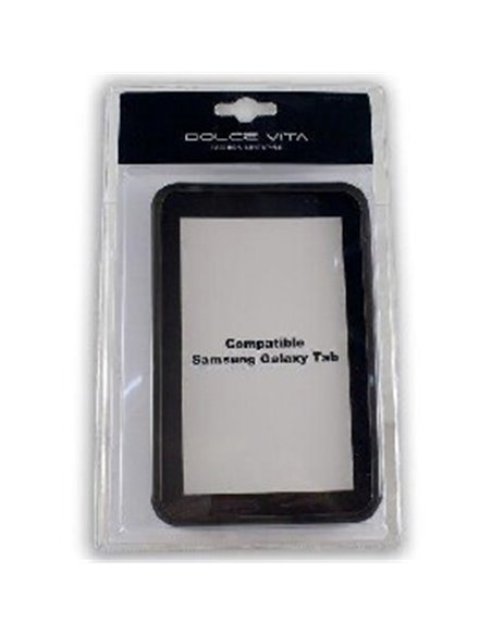 CUSTODIA GEL TPU SILICONE per SAMSUNG P1000 GALAXY TAB COLORE NERO