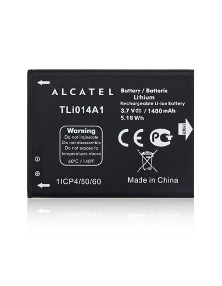 BATTERIA ORIGINALE ALCATEL TLI014A1 per VODAFONE 875 SMART MINI, 785 SMART 4 MINI 1400 mAh LI-ION BULK