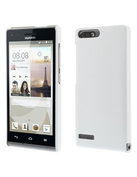 CUSTODIA BACK RIGIDA per HUAWEI ASCEND G6 LTE 4G, ASCEND P7 MINI COLORE BIANCO