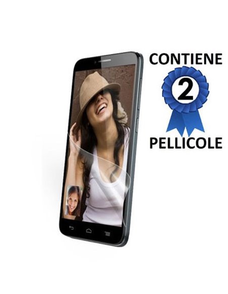 PELLICOLA PROTEGGI DISPLAY per ALCATEL ONE TOUCH IDOL 2S 6050 CONFEZIONE 2 PEZZI