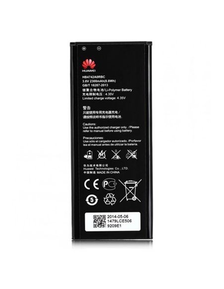 BATTERIA ORIGINALE HUAWEI HB4742A0RBC per ASCEND G730, HONOR 3C, HONOR H30 2300 mAh LI-ION BULK