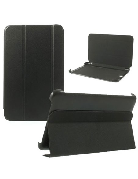 CUSTODIA BOOK ORIZZONTALE ULTRA SLIM per LENOVO IDEATAB A7-50 A3500, 7' POLLICI CON STAND MAGNETICO COLORE NERO